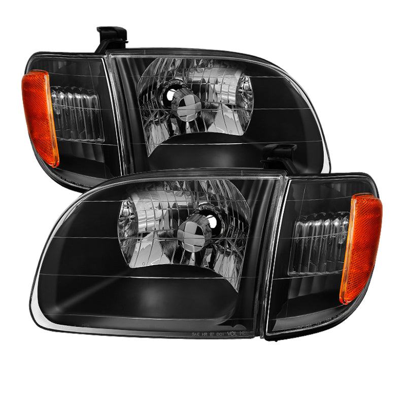 SPYDER Xtune Toyota Tundra Regular/Access Cab 00-04 OEM Style Headlights & Corner Lights HD-JH-TTUN00-AM-BK 9033292