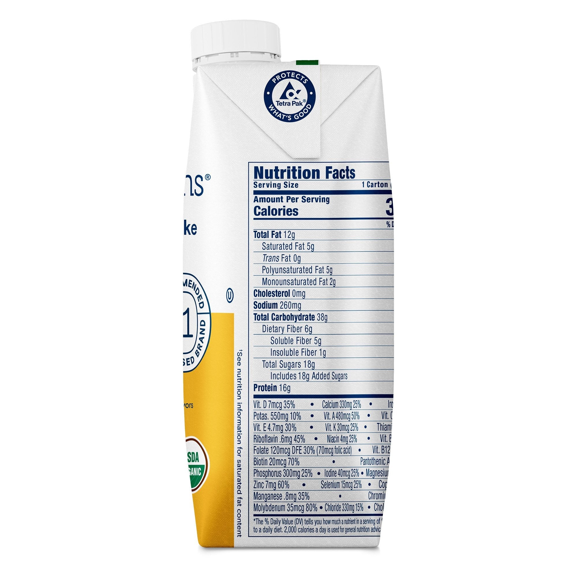 Kate Farms® Nutrition Shake, Vanilla, 11-ounce carton 811112030591