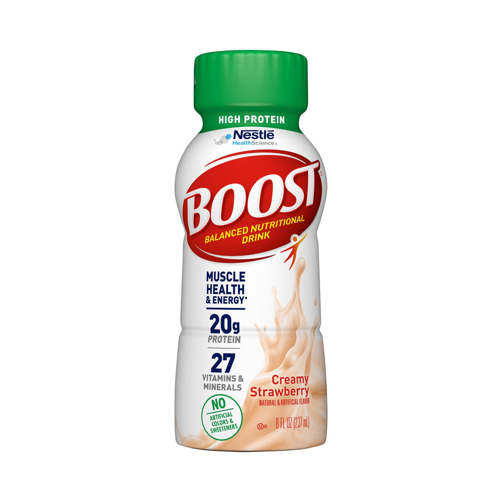 Boost® High Protein Strawberry Complete Nutritional Drink, 8-ounce bottle 00041679801970