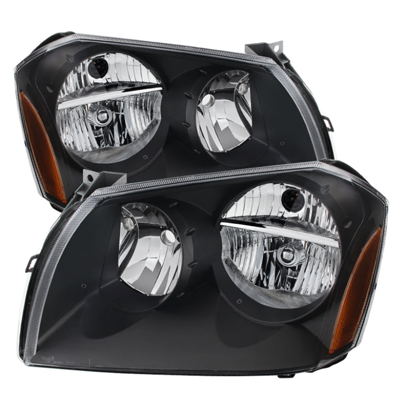 SPYDER Xtune Dodge Magnum 05-07 Crystal Headlights Black HD-JH-DMAG05-AM-BK 9024733