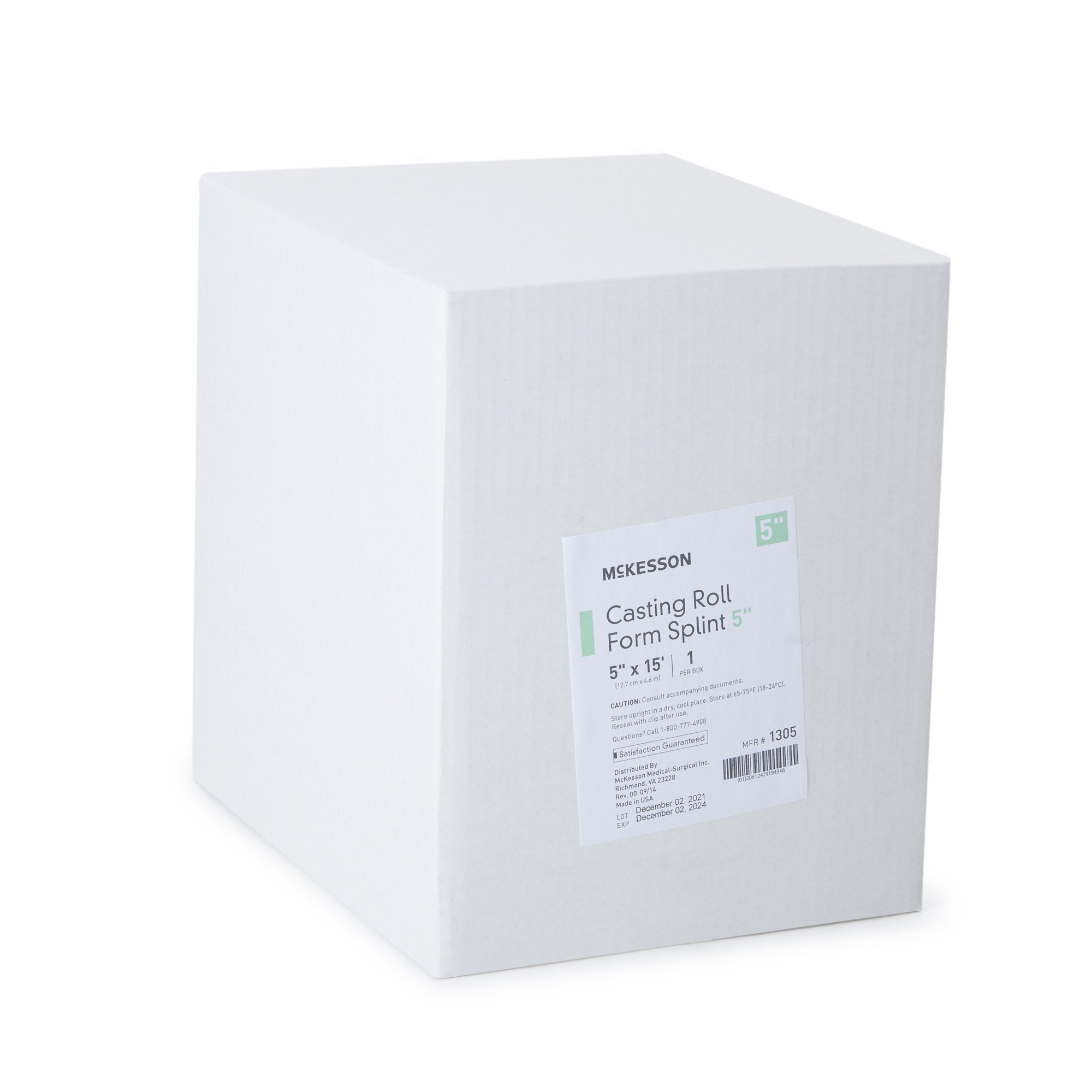 McKesson White Casting Roll Form Splints, 5 Inch x 5 Yard 1305