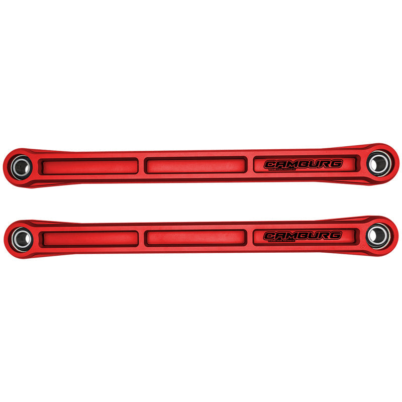 Camburg Ford Bronco 21-23 KINETIK Series Rear Billet Lower Trailing Arm Kit (Red) CAM-120032-RED