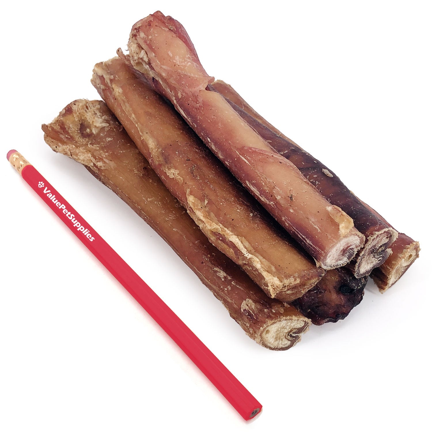 ValueBull Bully Sticks for Large Dogs, Varied Shapes, Super Jumbo 4-6 Inch, 10 Count