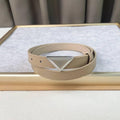 Prada Saffiano leather belt 'Sand Beige'