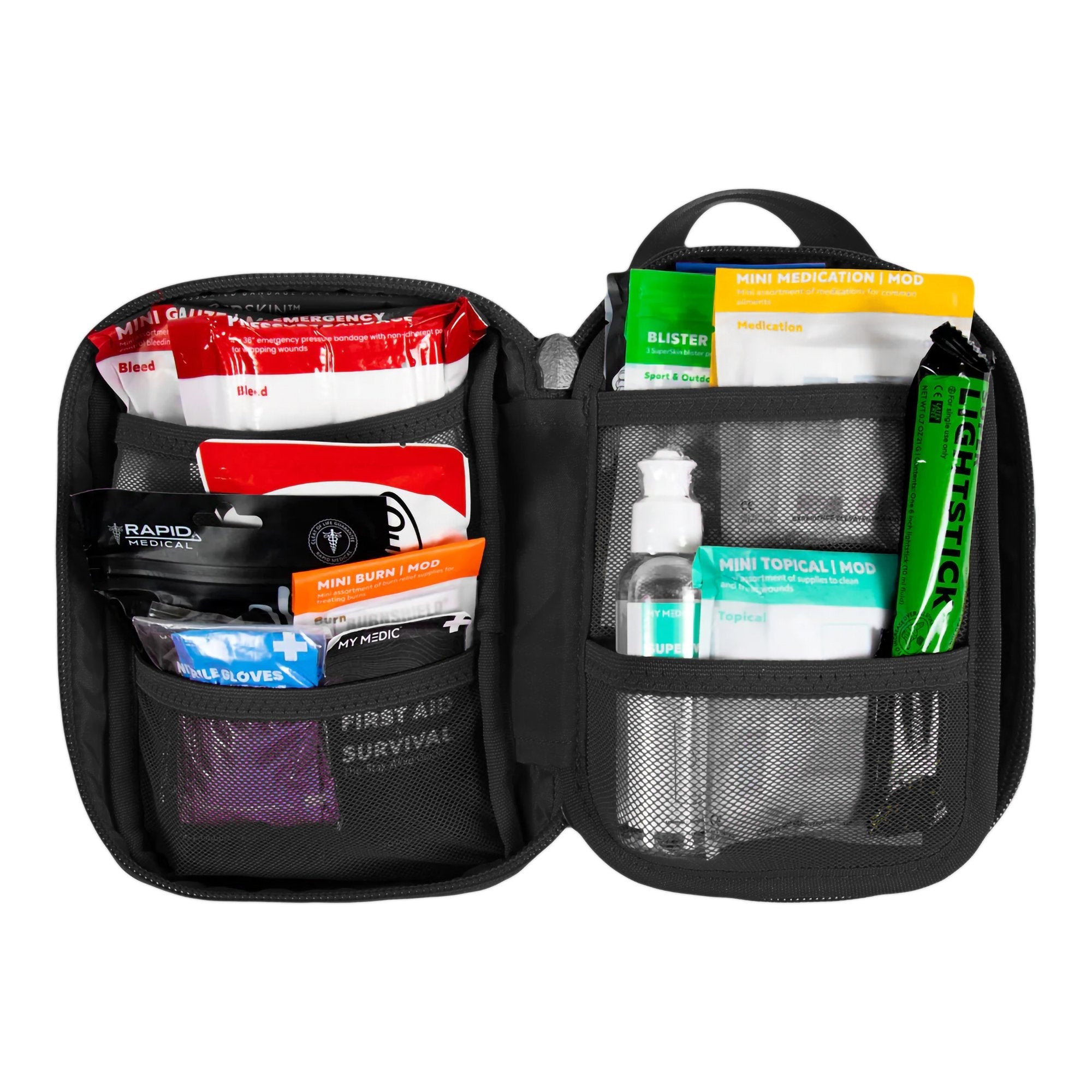 My Medic™ MyFak Mini Pro First Aid Kit, Black MM-KIT-U-MFK-MINI-V2-BLK-PRO