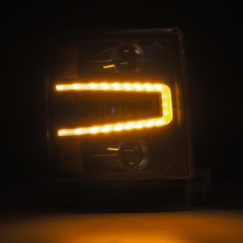 AlphaRex 04-15 Chevy 1500 NOVA-Series LED Proj Headlights Alpha BL w/Activ Light/Seq Signal & SB DRL 880241 *Discontinued