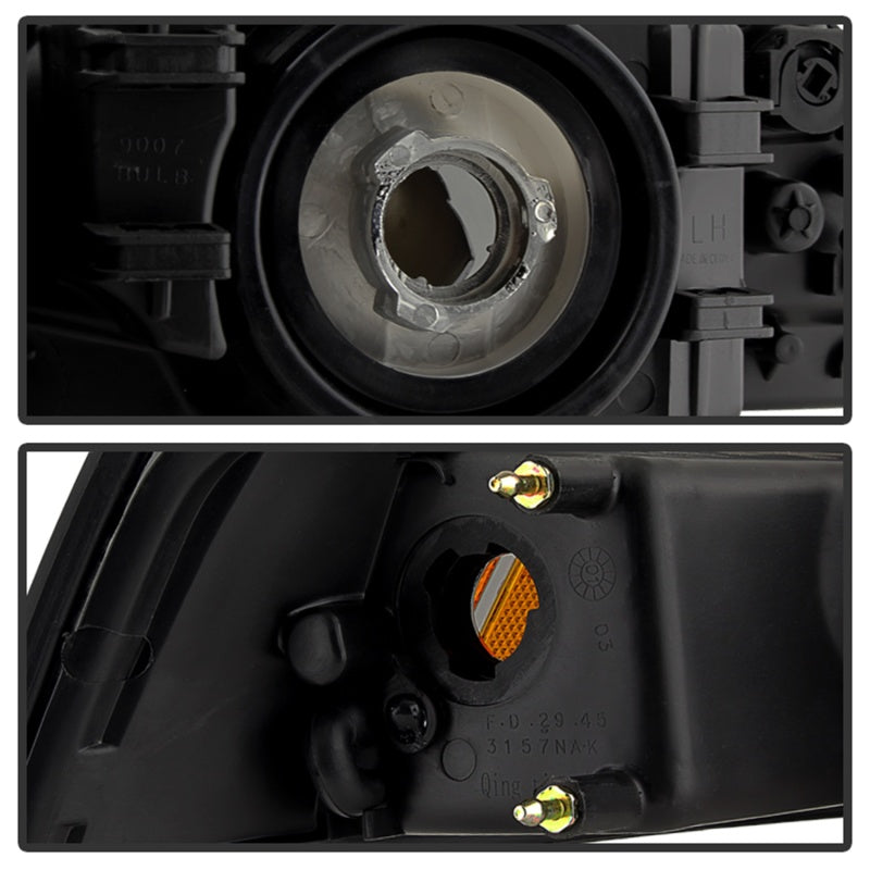 SPYDER Xtune Ford MUStang 99-04 OEM Amber Headlights Black Smoked HD-JH-FM99-AM-BSM 9030345