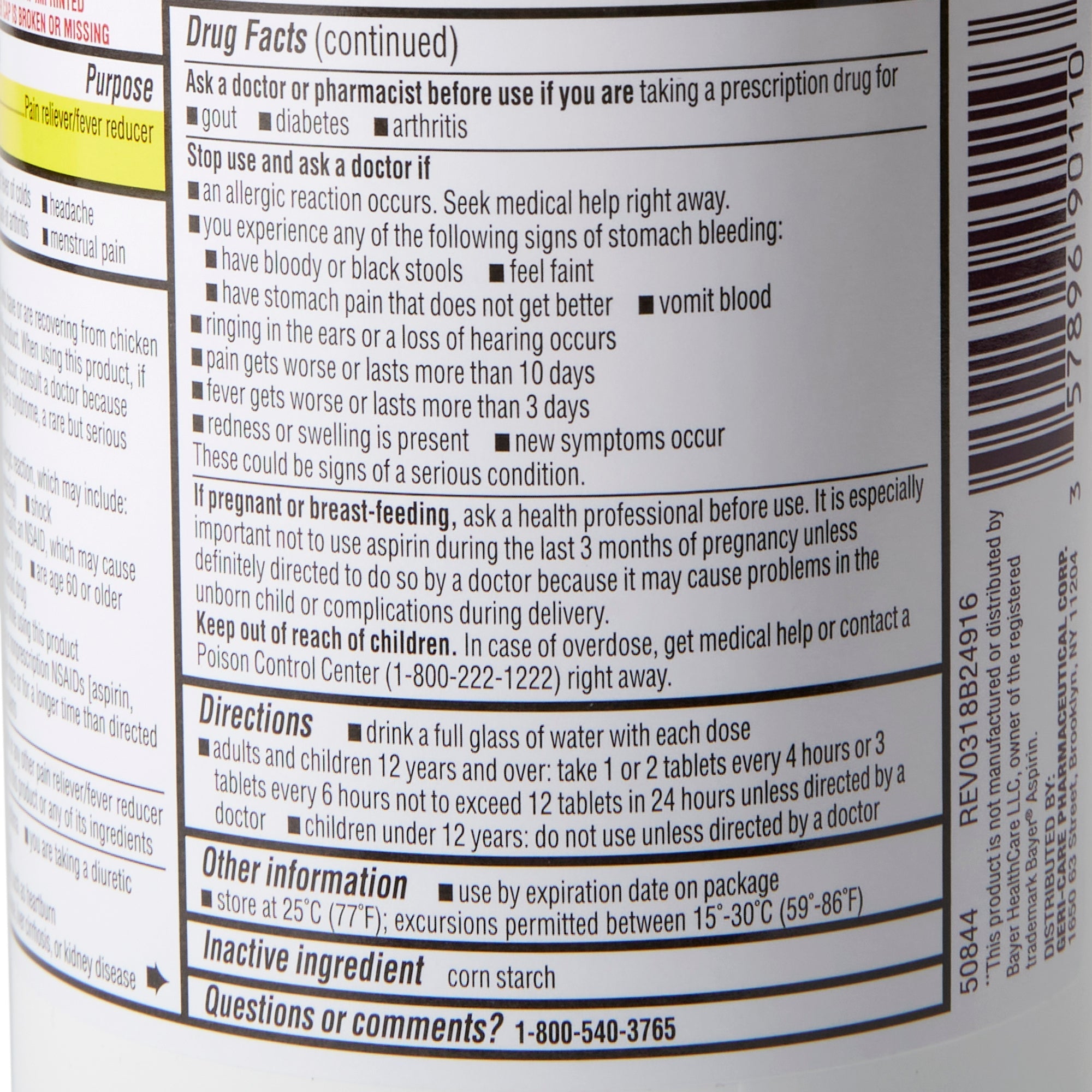 Geri-Care Aspirin 901-10-GCP