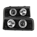 SPYDER Volkswagen Corrado 90-94 Projector Headlights LED Halo Black High H1 Low H1 PRO-YD-VCOR90-BK 5012074