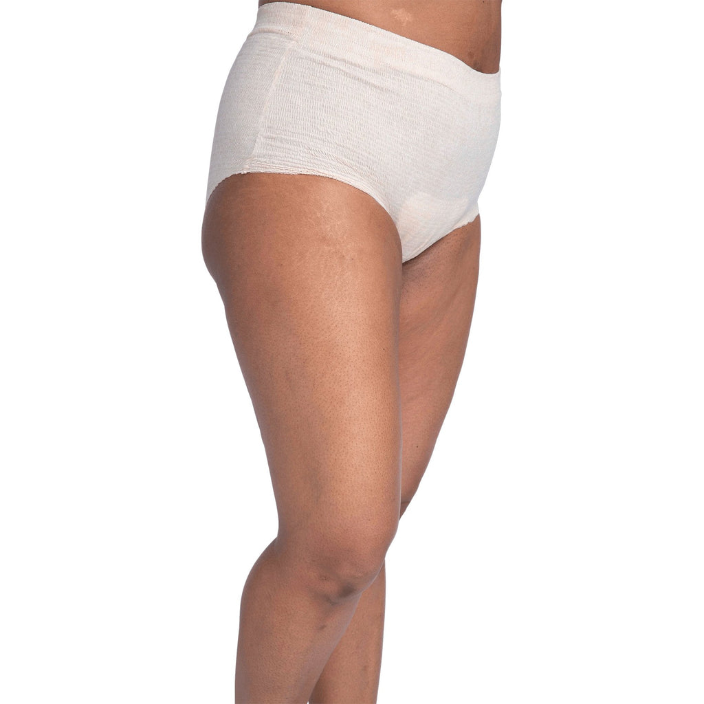 Nexwear Women's Pull-On Absorbent Underwear, Extra Large, Tan 203