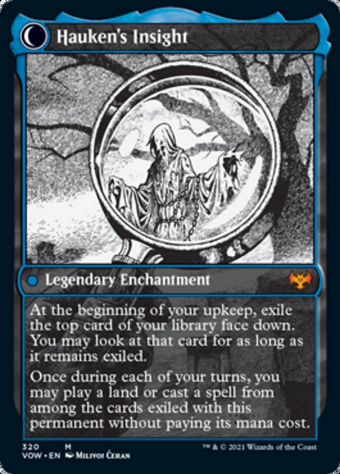 Jacob Hauken, Inspector // Hauken's Insight (VOW-320) - Innistrad: Crimson Vow: (Showcase, Double Faced Transform)