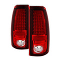 SPYDER Chevy Silverado 1500 99-02 (Not Fit Stepside) LED Tail Lights Red Clear ALT-YD-CS99-LED-RC 5002068
