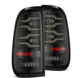AlphaRex 97-03 Ford F150 / 99-16 Ford F250/F350/F450/F550 LUXX-Series LED Tail Lights - Alpha-Black 658001 *Discontinued