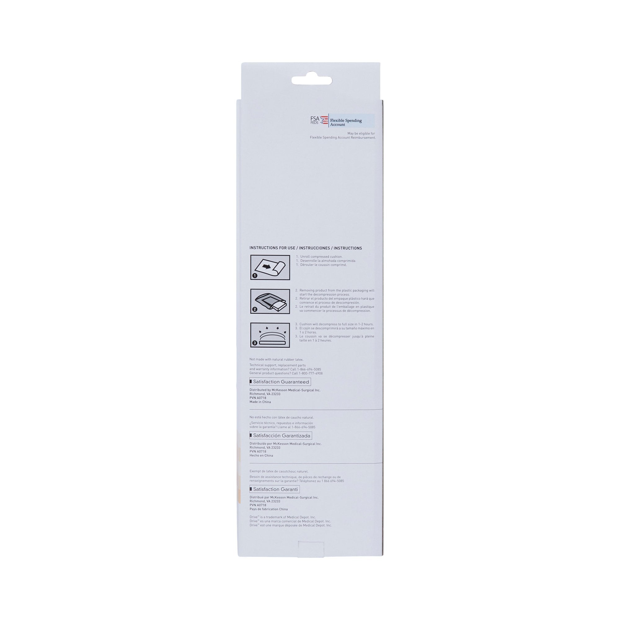 McKesson Compressed Lumbar Support Cushion 146-RTL1493COM