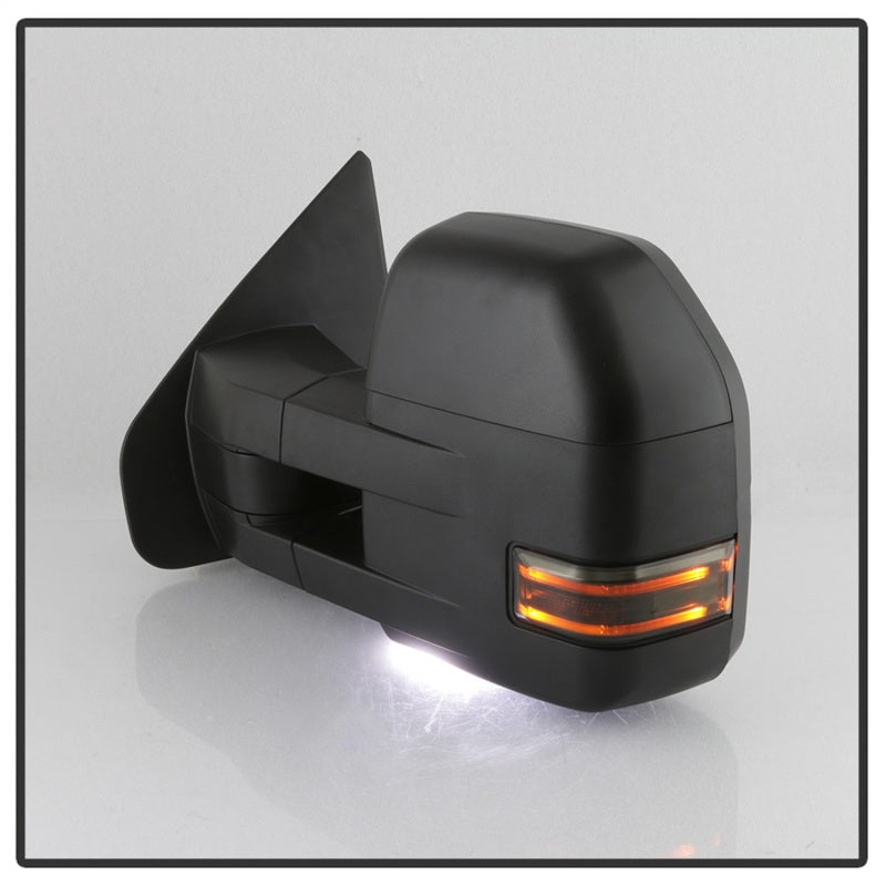 SPYDER xTune 04-14 Ford F-150 Heated LED Telescoping Mirrors - Smoke (Pair) (MIR-FF15009S-G4-PWH-SM-SET) 9943089