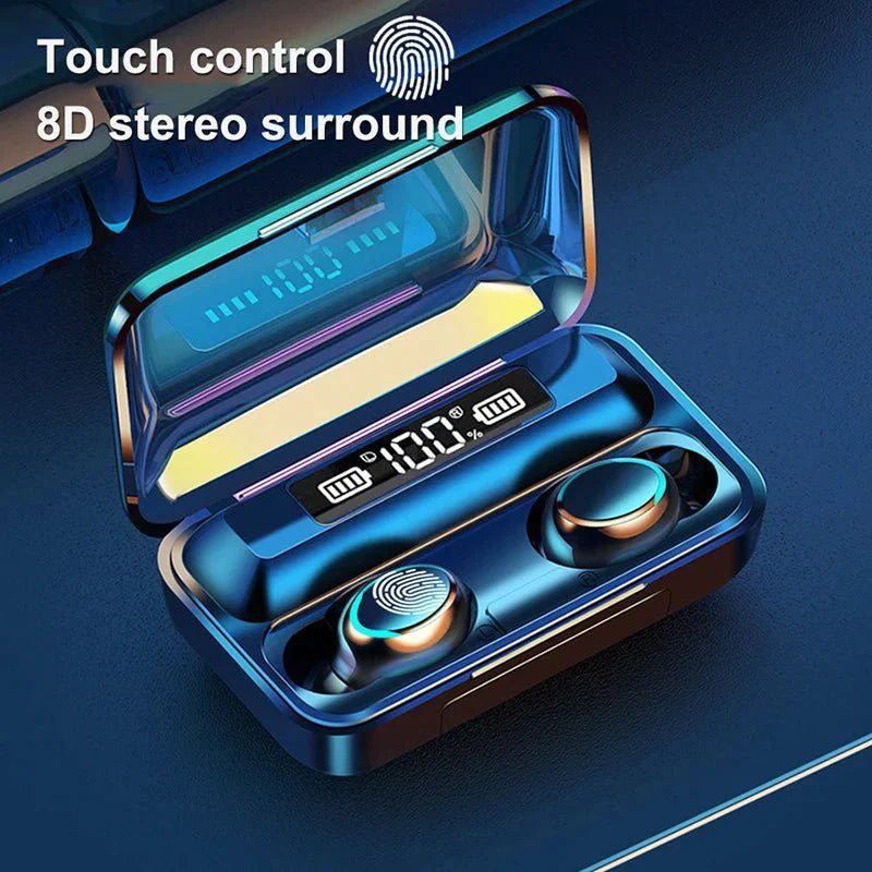 F9 - 5C Wireless Bluetooth Earphones – 9D Stereo, Waterproof, Noise Cancelling - PhishStones Products