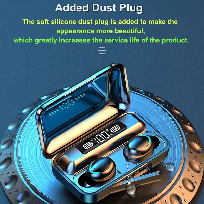 F9 - 5C Wireless Bluetooth Earphones – 9D Stereo, Waterproof, Noise Cancelling - PhishStones Products