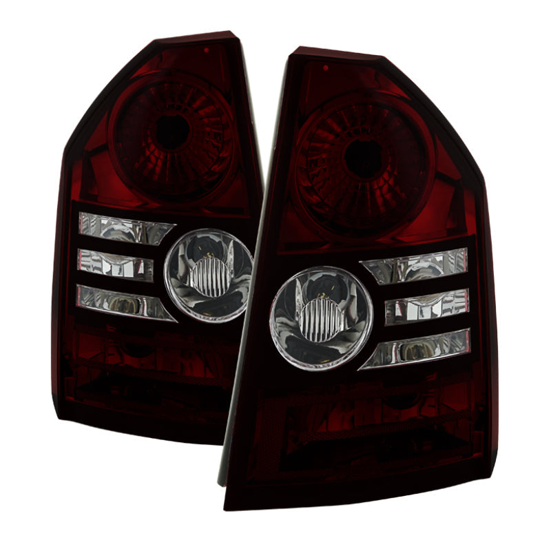 SPYDER Xtune Chrysler 300 2008-2010 OEM Style Tail Lights -Red Smoked ALT-JH-C308-OE-RSM 9033834