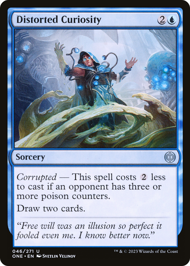 Distorted Curiosity (ONE-046) - Phyrexia: All Will Be One Foil