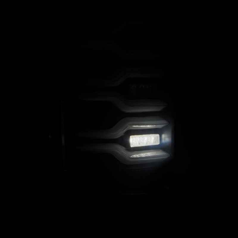 AlphaRex 14-18 Chevrolet Silverado Luxx-Series LED Tail Lights Black w/Activ Light/Seq Signal 620030 *Discontinued