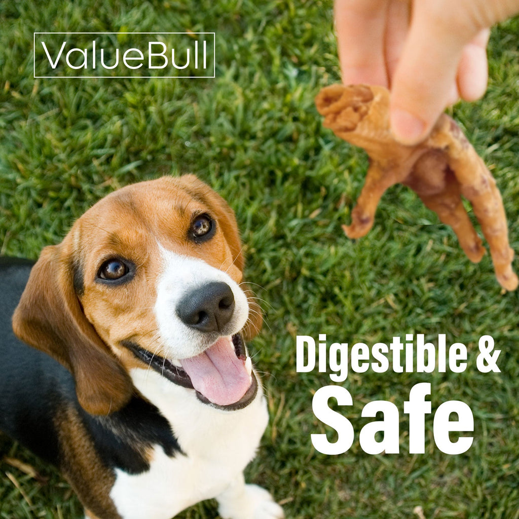 ValueBull Chicken Feet for Dogs, 50 Count