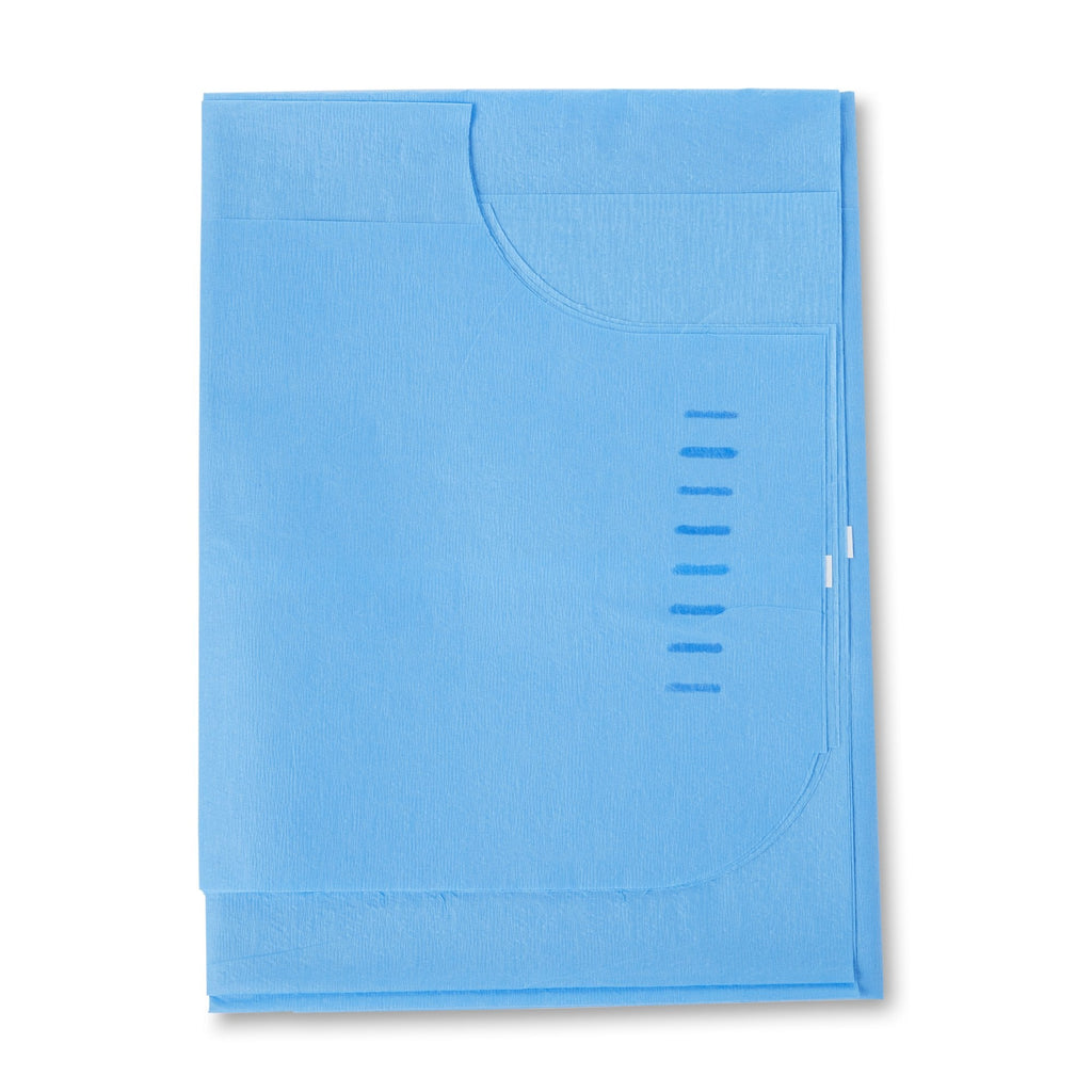 McKesson Patient Exam Gown, One Size Fits Most, Blue 18-831