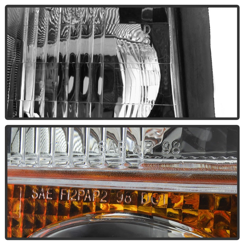 SPYDER xTune 98-01 GMC Jimmy S15 (w/Fog Lights) OEM Headlights w/Amber Bumper - Chrm (HD-JH-GS1598-OE-C) 9042690