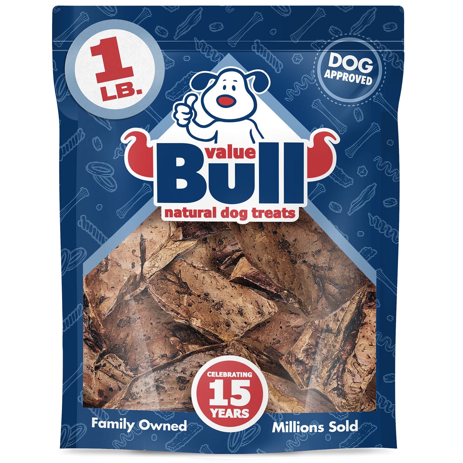 ValueBull Lamb Lung Dog Chews, Sliced, 1 Pound
