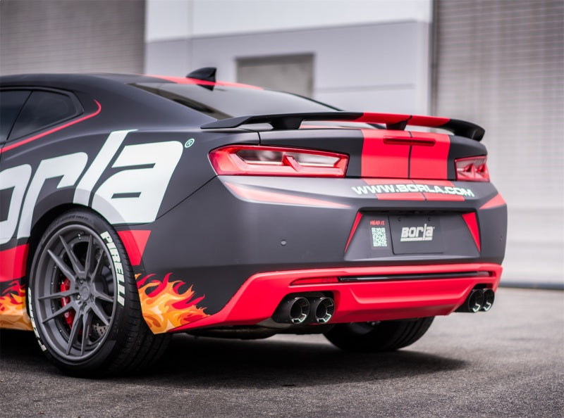 Borla 2016 Chevy Camaro V8 SS AT/MT ATAK Rear Section Exhaust w/o Dual Mode Valves 11921CF