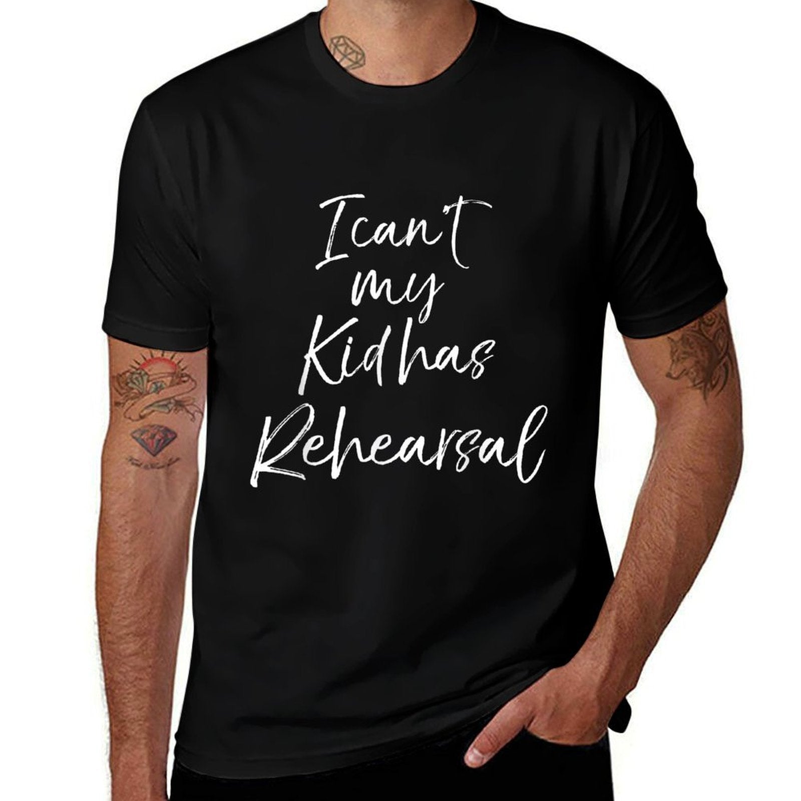 Theatre Mom Quote for Women I Cant My Kid Has Rehearsal  Polyester Blend T-Shirt