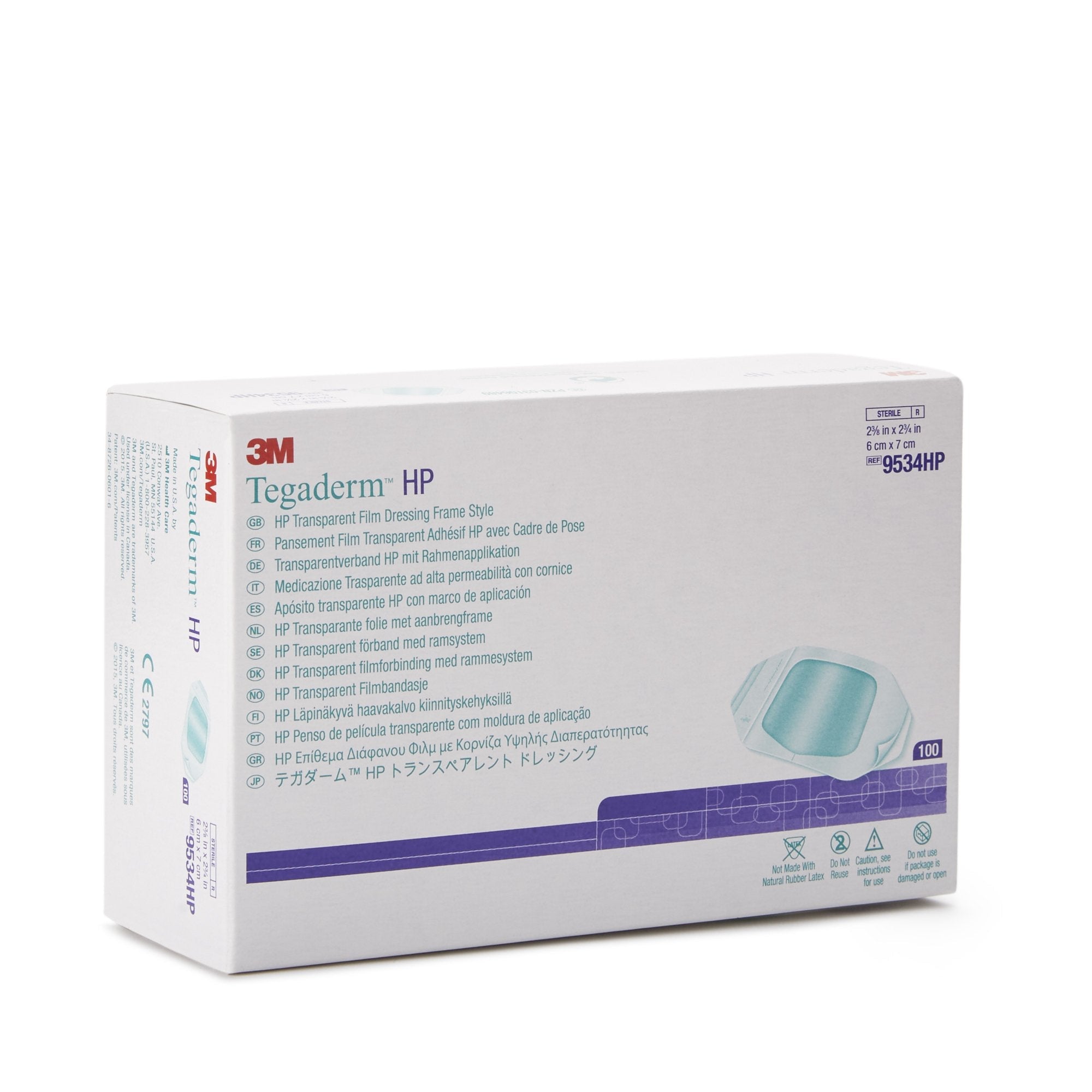 3M™ Tegaderm™ HP Transparent Film Dressing, 2-3/8 x 2-3/4 Inch 9534HP