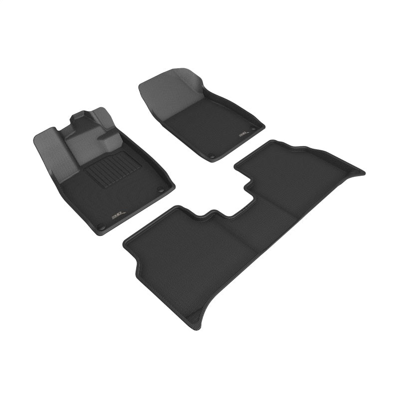 3D MAXpider 21-23 VOLKSWAGEN ID.4 1st/2nd row Floormat - Black L1VW11901509