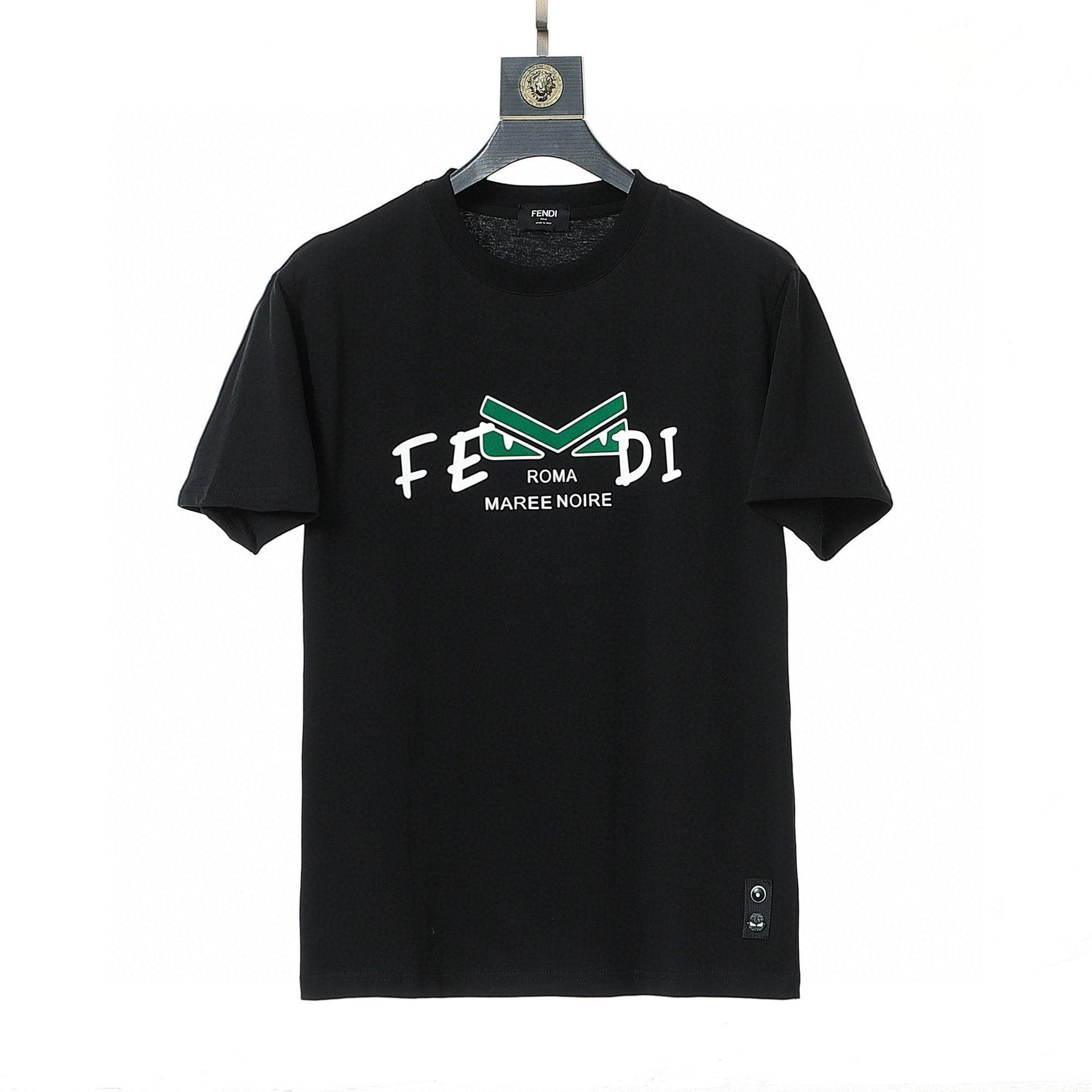 Fendi T-Shirt without Collar 'Black'