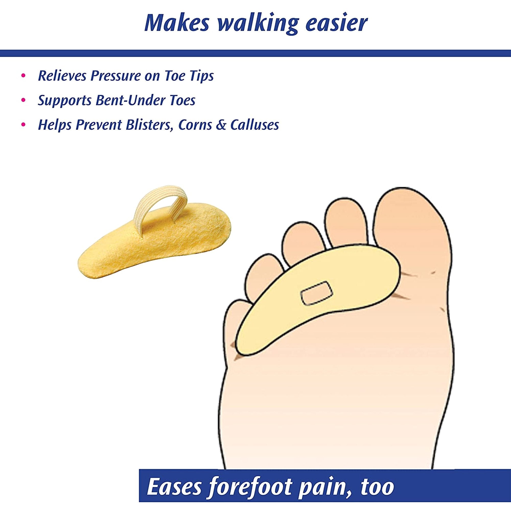 Pedifix® Left Hammer Toe Crest, Large 8154B-LL