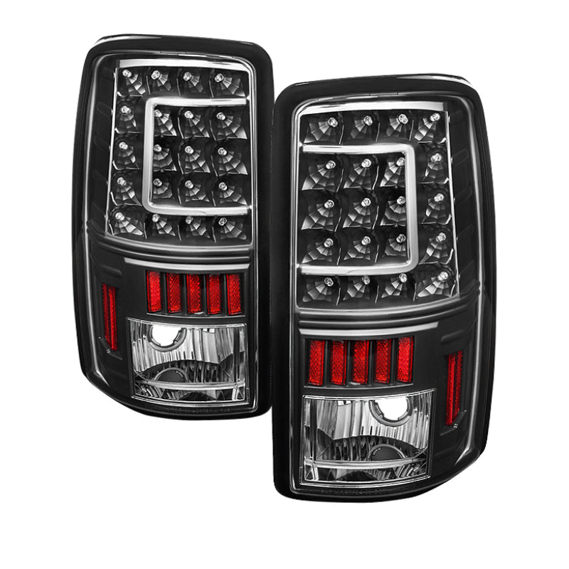 SPYDER Xtune GMC Yukon Denali/Denali Xl 01-06 Version 2 C Shape LED Tail Lights Black ALT-ON-CD00-G2-LED-BK 5081490
