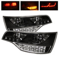SPYDER Audi Q7 07-09 LED Tail Lights Black ALT-YD-AQ707-LED-BK 5000279