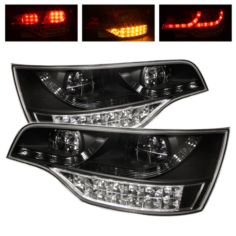 SPYDER Audi Q7 07-09 LED Tail Lights Black ALT-YD-AQ707-LED-BK 5000279