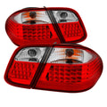 SPYDER Xtune Mercdes Benz W208 Clk 98-02 LED Tail Lights Red Clear ALT-JH-MBW20898-LED-RC 9033209