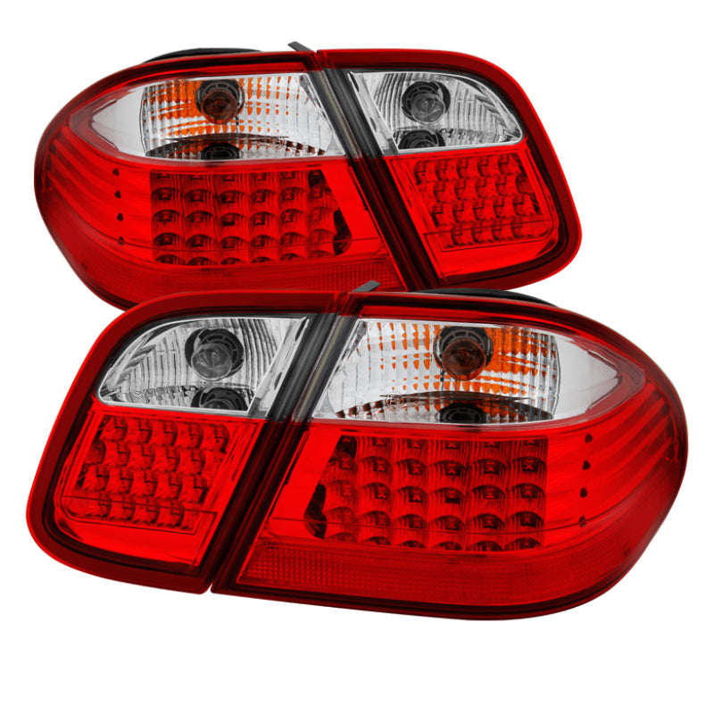 SPYDER Xtune Mercdes Benz W208 Clk 98-02 LED Tail Lights Red Clear ALT-JH-MBW20898-LED-RC 9033209
