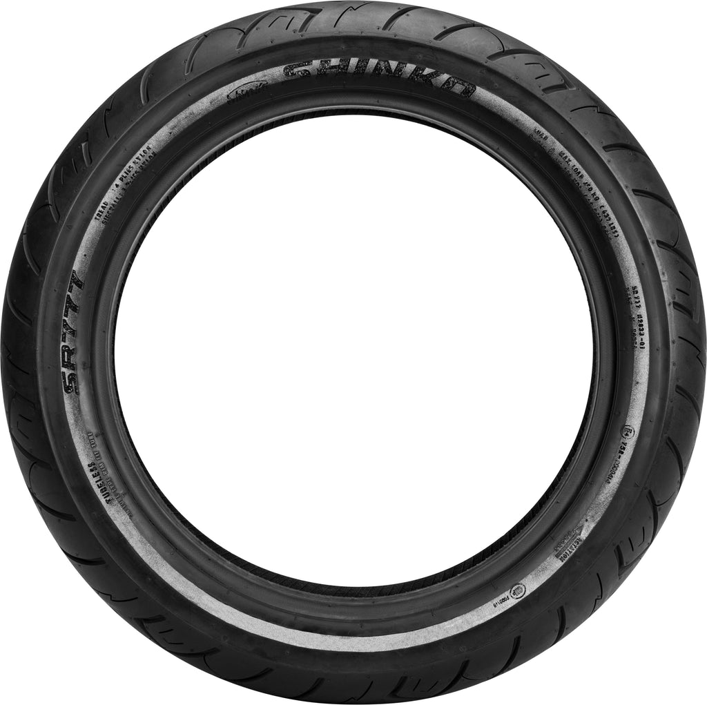 Shinko 777 Cruiser HD Front Tire 100/90B19 61H – Reflective Sidewall