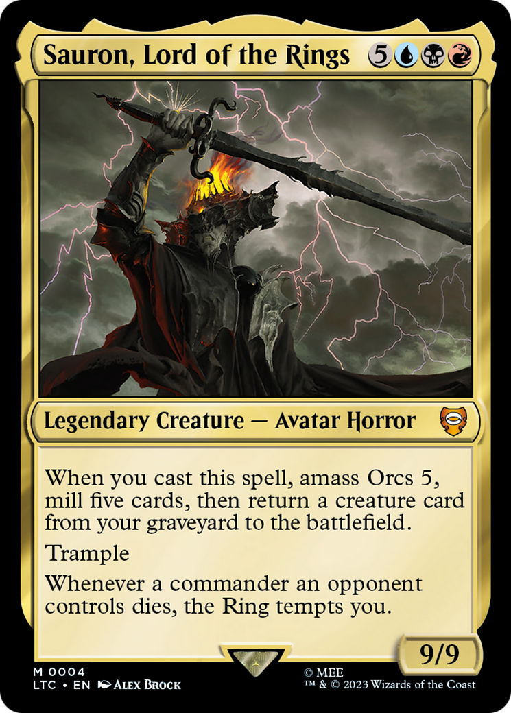 Sauron, Lord of the Rings (LTC-004) - Tales of Middle-earth Commander
