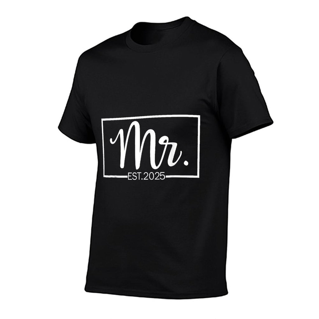 Mr. Est. 2025 Just Married Wedding Hubby Mr  Mrs Gifts  Affordable Price T-Shirt