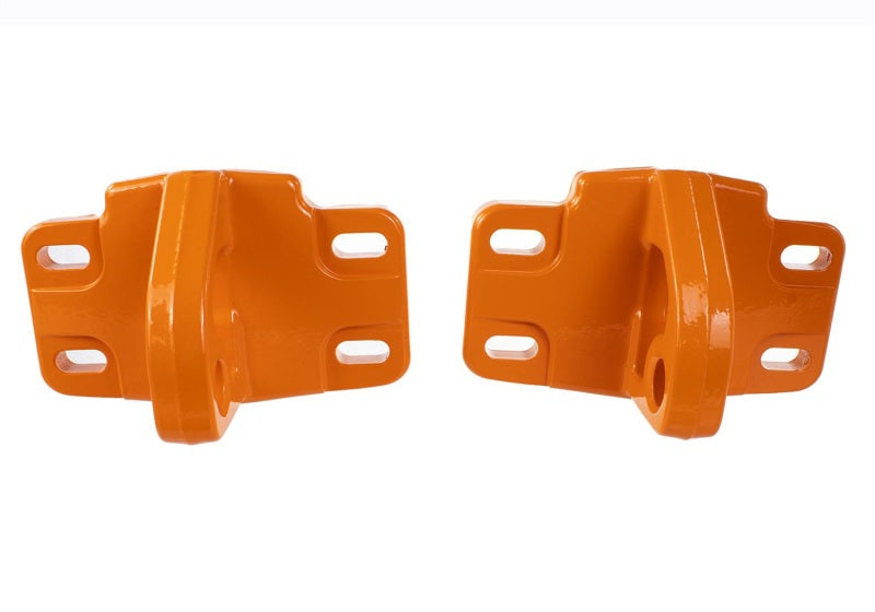 Ford Racing 2021+ Bronco Front Bumper Tow Hooks - Orange (Pair) M-18954-BO