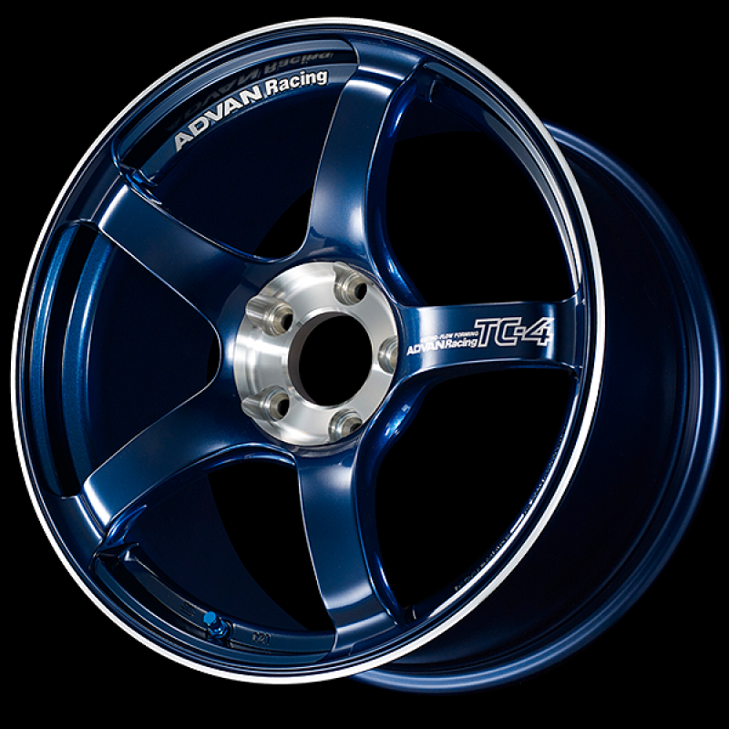 Advan TC-4 SE 18x9.5 / +45 Offset / 5x114.3 / 73mm Bore / Racing Indigo Blue and Diamond Cut YADS8J45EEF