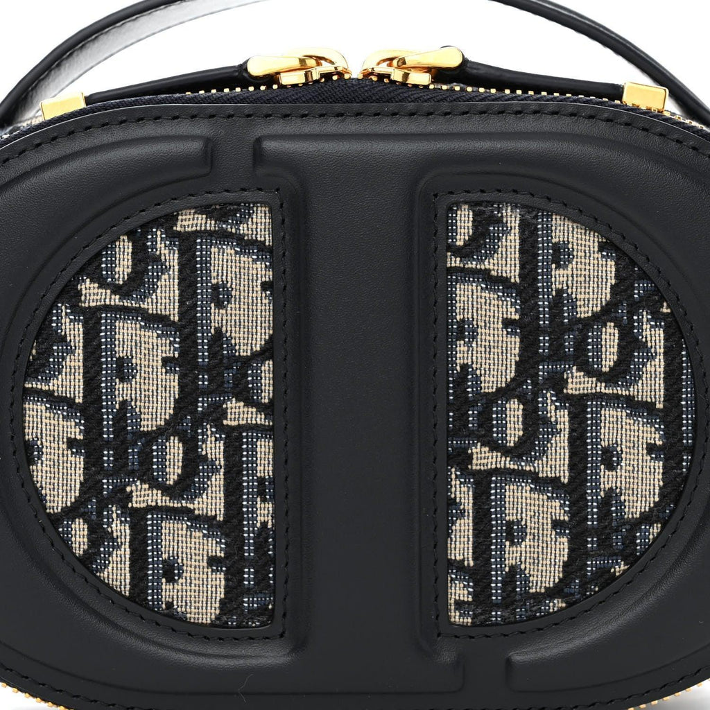 Christian Dior Signature Oval Camera Bag Calfskin with Embossed CD Signature