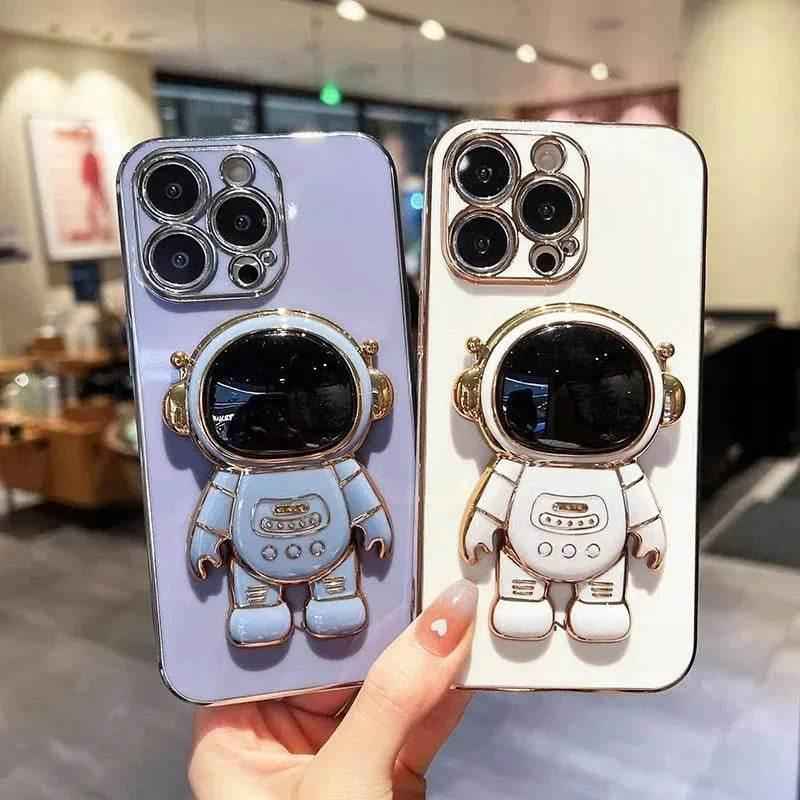 Astronaut Stand Silicone Cover Case For Iphone