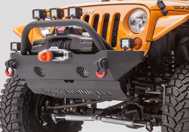 Body Armor 4x4 2018+ Jeep Wrangler JL Gladiator JT Mid-Stubby Front Bumper JL-19532