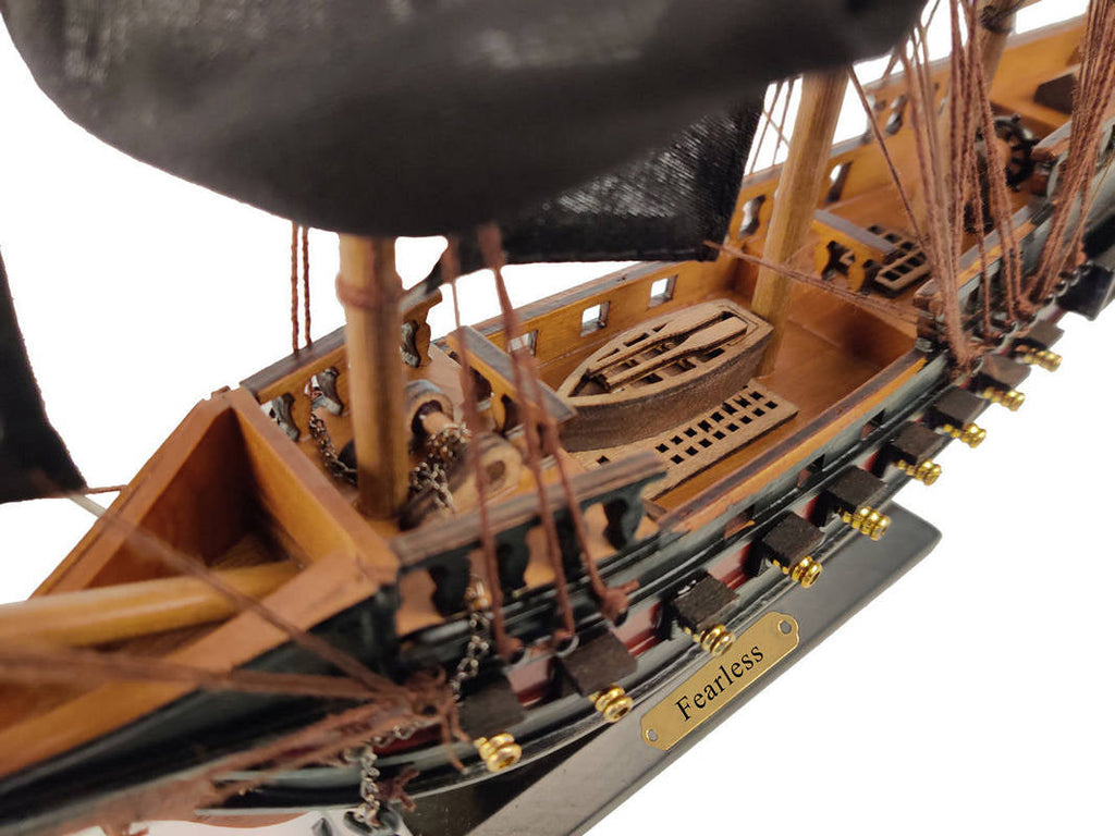 Wooden Fearless Black Sails Limited Model Pirate Ship 15""