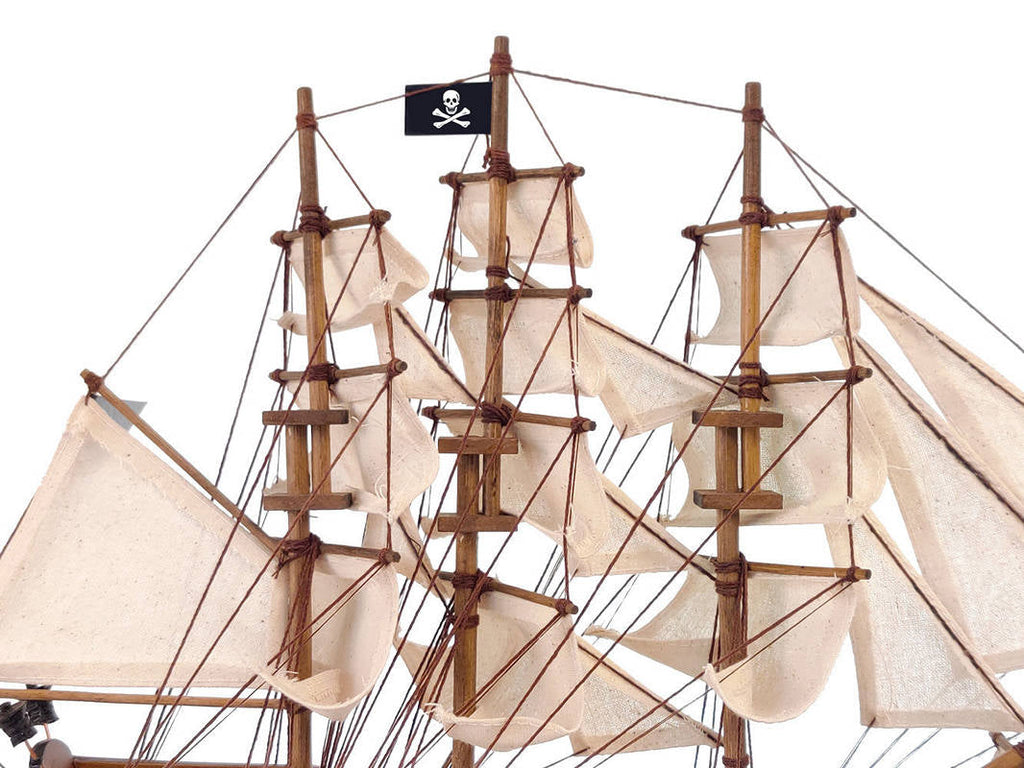 Wooden Fearless White Sails Limited Model Pirate Ship 15""