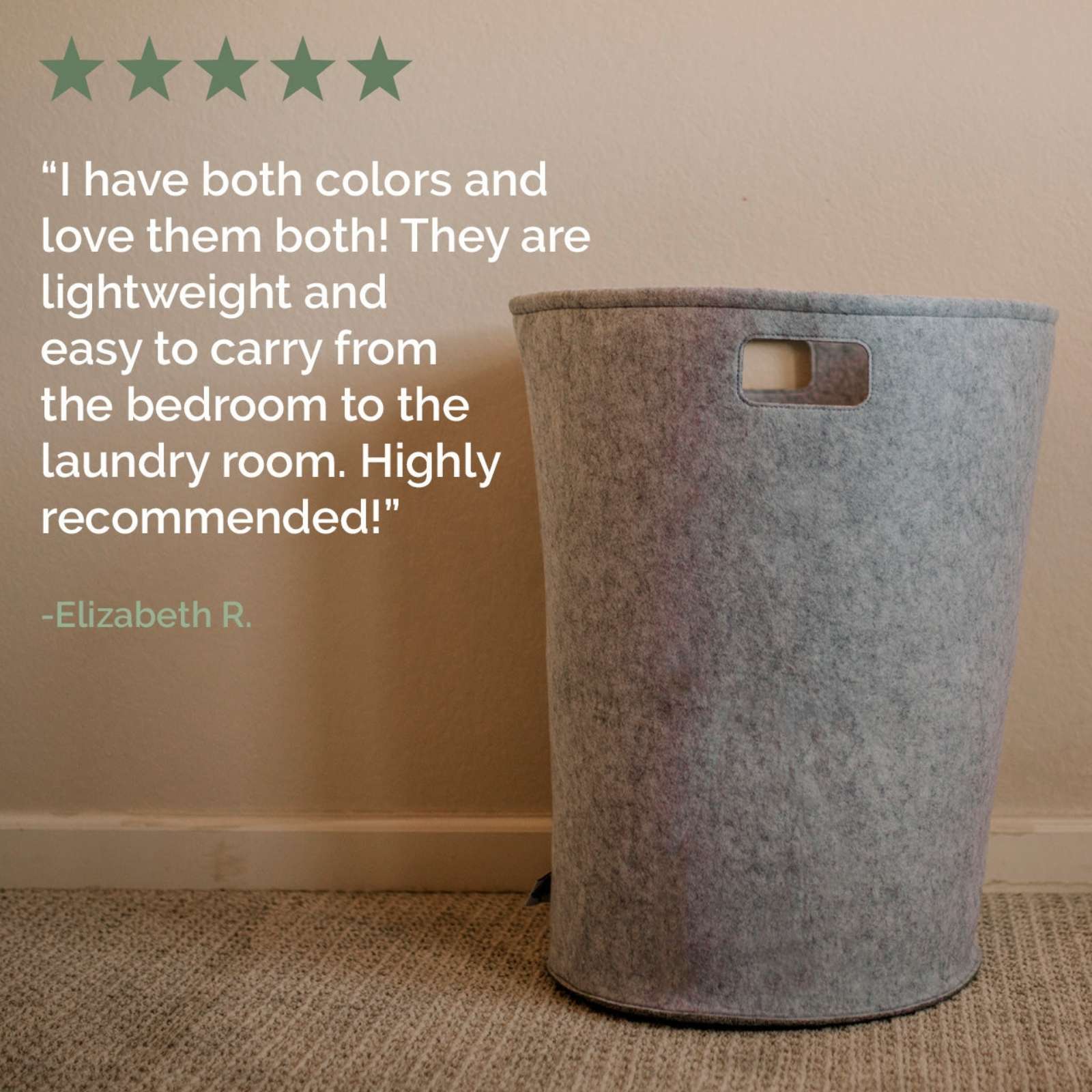 Felt Laundry Hamper - PhishStones Products